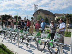 Predstavniki sodelujočih občin so sistem preizkusili v Begunjah.